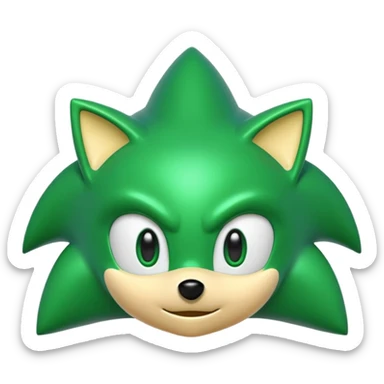 green sonic sticker