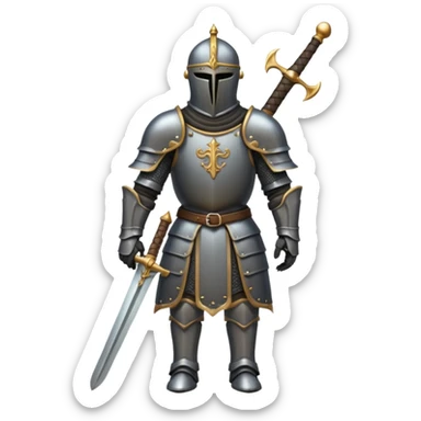 Headless Knight with Sword sticker