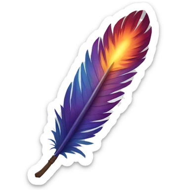 phoenix feather sticker