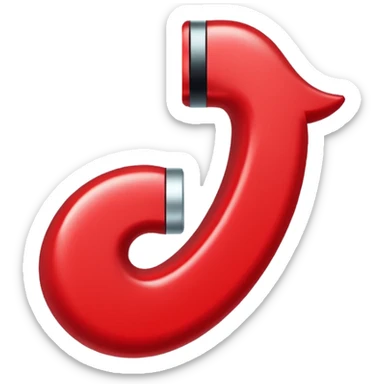 Crea la verificación de tik tok de color rojo  con un bien sticker