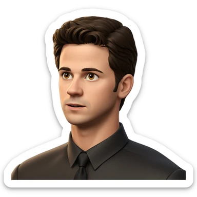 sharp dressed man portrait sticker