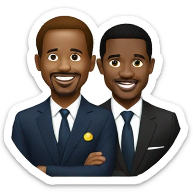 paul biya talking to samuel eto'o sticker