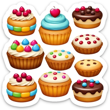 Bakery dessert sticker