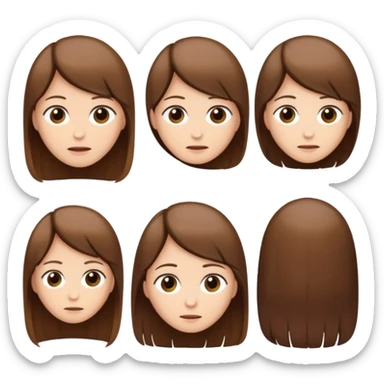 Hairloss emoji sticker