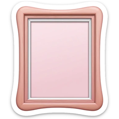 Light pink photo frame sticker