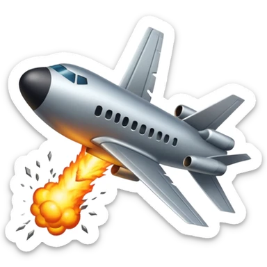 bomb dropping from an airplane sticker