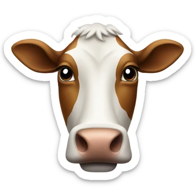 Disappearing cow sticker