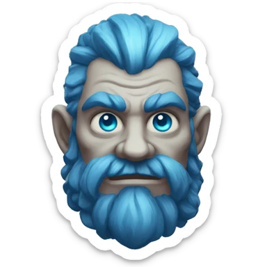 Spectral giant firbolg blue sticker