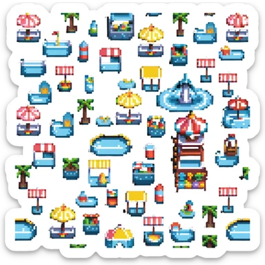 water park fun fair sticker
