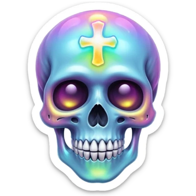 Pookie aura skull  sticker