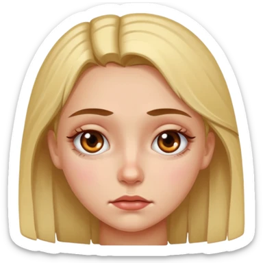 Girl with a bruised eye sticker