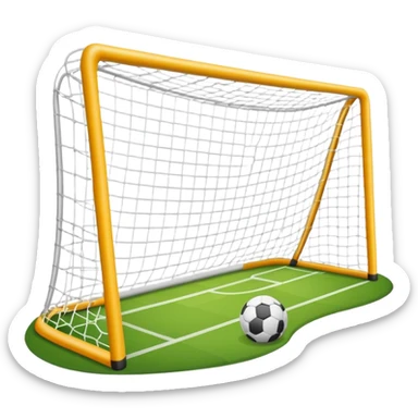 soccer goal with net sticker