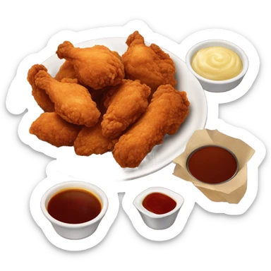 Prism fried chicken ￼ sticker