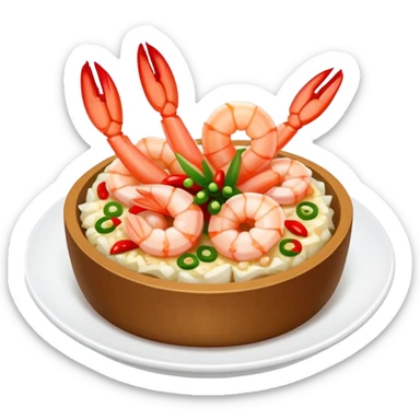 Pintxo de crevettes à l’ail et au piment sticker