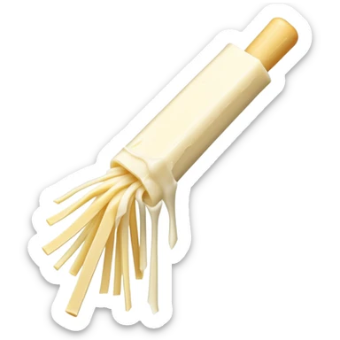 String cheese being pulled apart sticker
