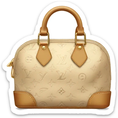 Beige Luis Vuitton Handbag sticker