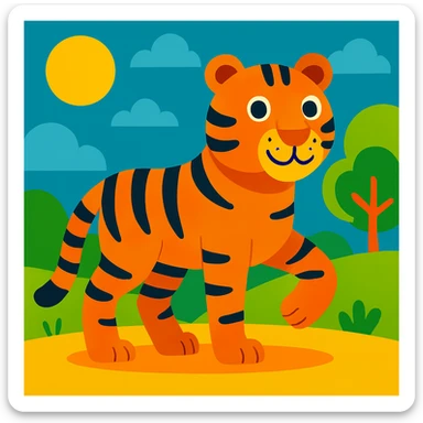 Tiger sticker