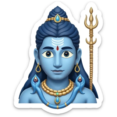 Made a emoji like lord Shiva's picture  sticker