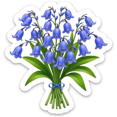 bouquet of bluebells sticker