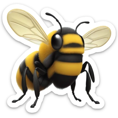 Drunk bumblebee  sticker