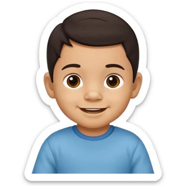 A mexican baby boy whose age is between 0 to 2 years sticker