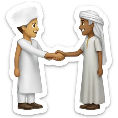 Morocco shaking palestine’s hand sticker