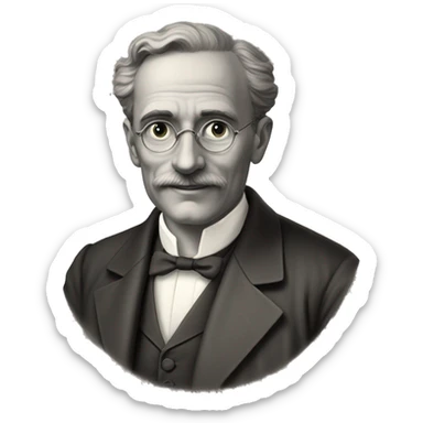 Swiss chemist of the 20th century without beard, mustache or glasses sticker