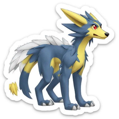Lombax-Sergal-Zeraora-Nargacuga-Fakemon full body sticker