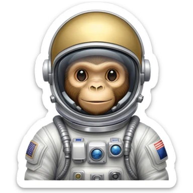 Ape astronaut  sticker