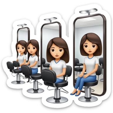Hispanic hair salon sticker