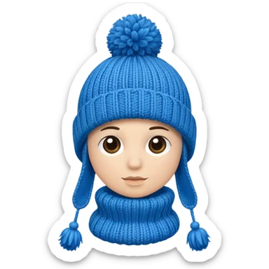 winter hat no human sticker