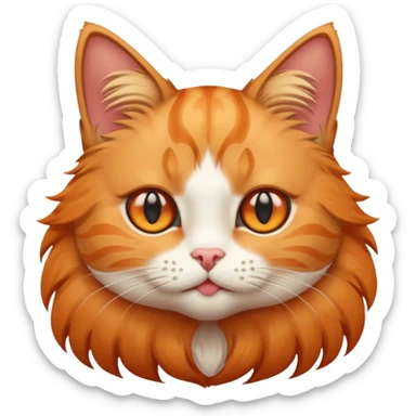 Cat with star eyes sticker