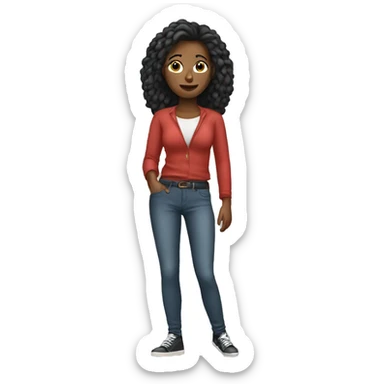 Woman with tight pants sticker