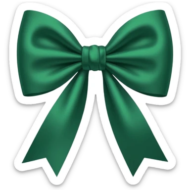 Vintage academia style aesthetic Bow sticker