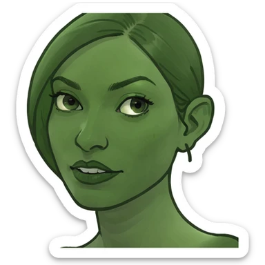 Beautiful woman drinking coffee  sticker