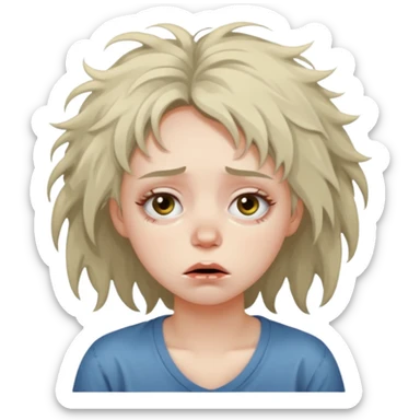 Hungover girl sticker