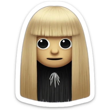 cute cousin it addams sticker