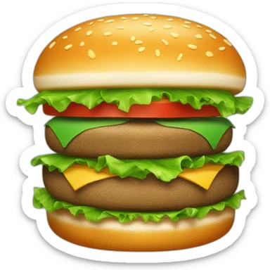 Burger’s green  sticker
