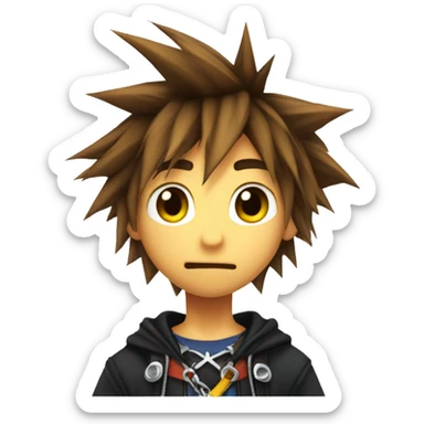Sora from kingdom hearts  sticker