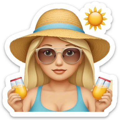 300 lb white blonde mom on beach  sticker