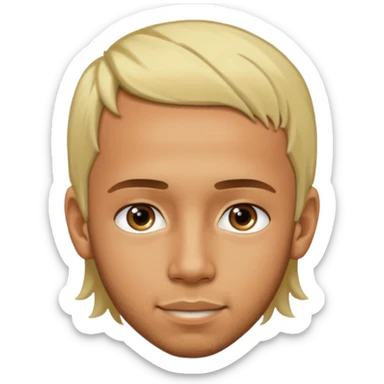 lewis hamilton blonde hair sticker