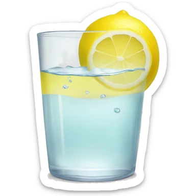 lemon water sticker