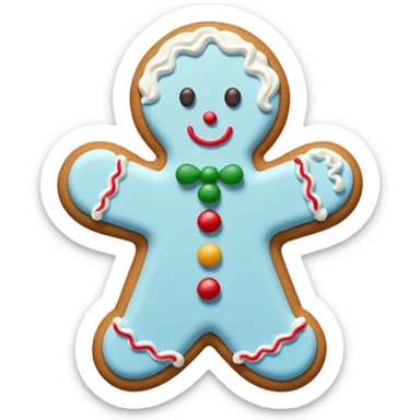 Christmas cookie sticker