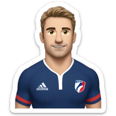 Antoine Dupont rugby player France sticker