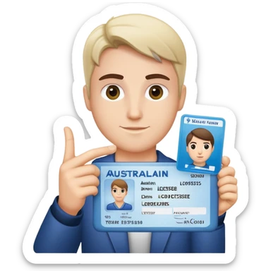 drivers license australia sticker