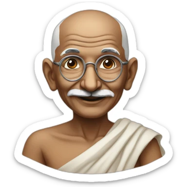 Mahatma gandhi sticker