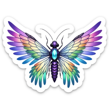 can you generate 6 unique wings designs? just the wings - no body, head, or feet necessary sticker