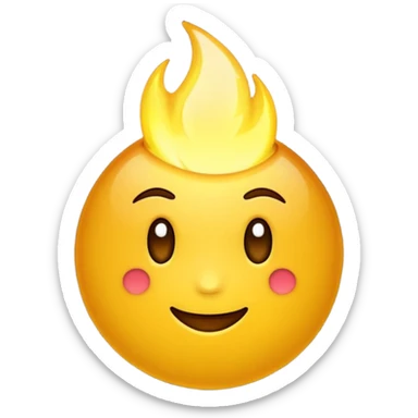 brilho amarelo sticker