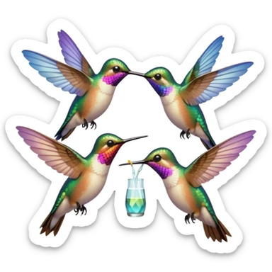 MORE HUMMINGBIRDS sticker