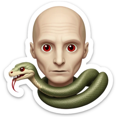 Voldemort half body sticker